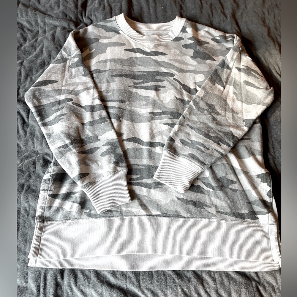 SOLD- Aerie camo crewneck